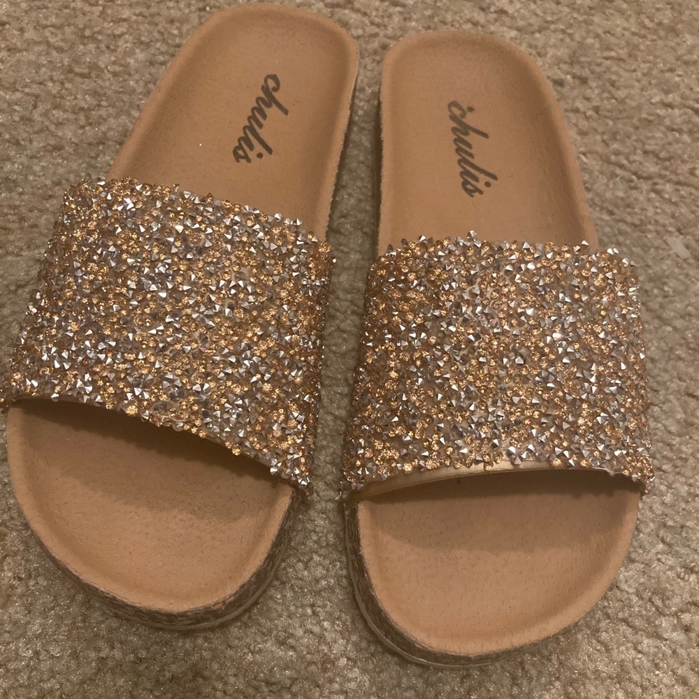 Bronze sandals